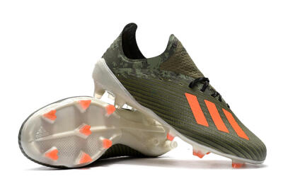 Adidas X 19.1 FG Firm Ground Soccer Cleats - Green/Orange/White