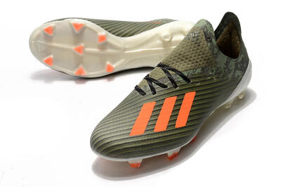 Adidas X 19.1 FG Firm Ground Soccer Cleats - Green/Orange/White