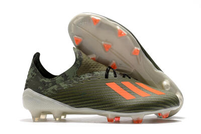 Adidas X 19.1 FG Firm Ground Soccer Cleats - Green/Orange/White