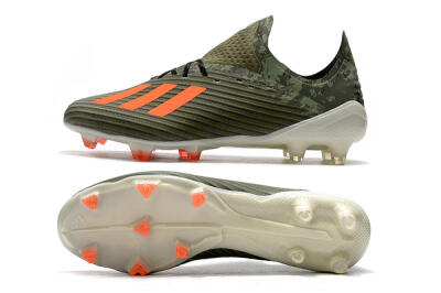 Adidas X 19.1 FG Firm Ground Soccer Cleats - Green/Orange/White