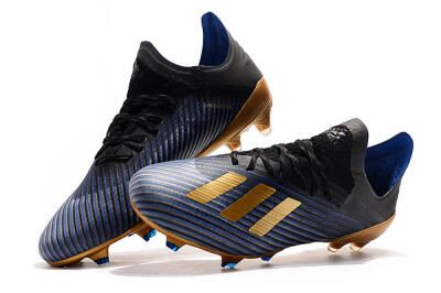 Adidas X 19.1 FG Firm Ground Soccer Cleats - Blue/Black/Gold