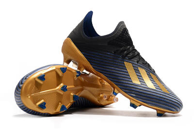 Adidas X 19.1 FG Firm Ground Soccer Cleats - Blue/Black/Gold