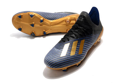 Adidas X 19.1 FG Firm Ground Soccer Cleats - Blue/Black/Gold