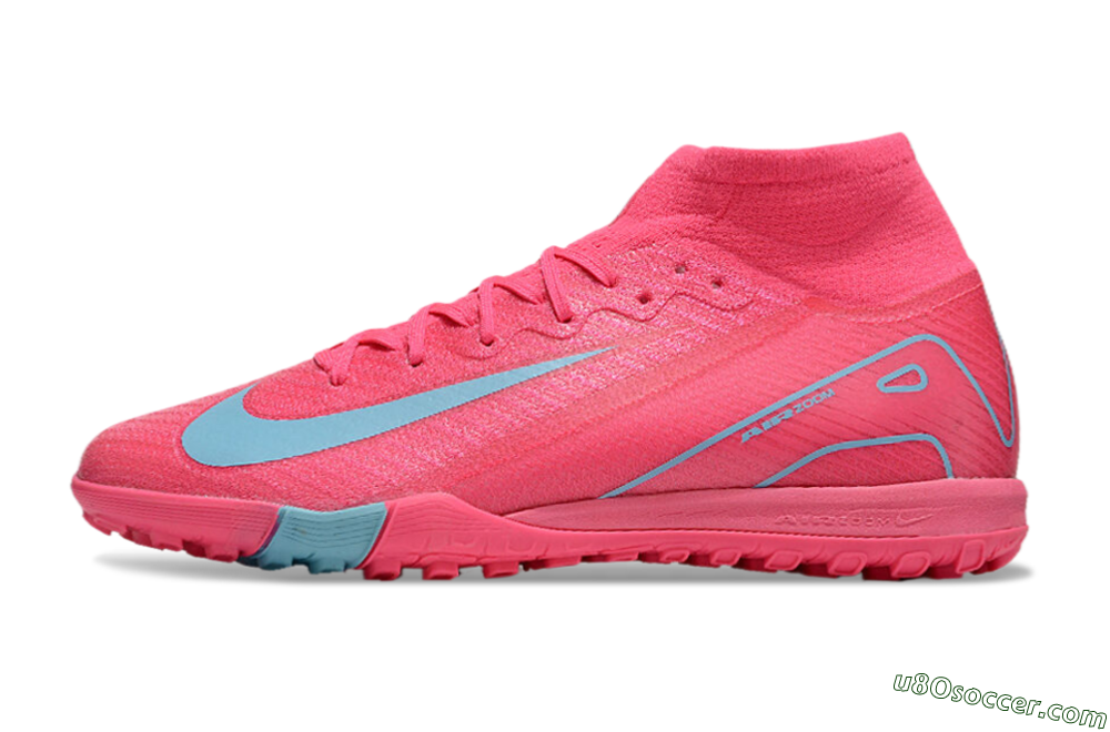 Nike Air Zoom Mercurial Superfly 10 Elite TF Artificial Turf Soccer Shoes - Pink/Red/Jade 1