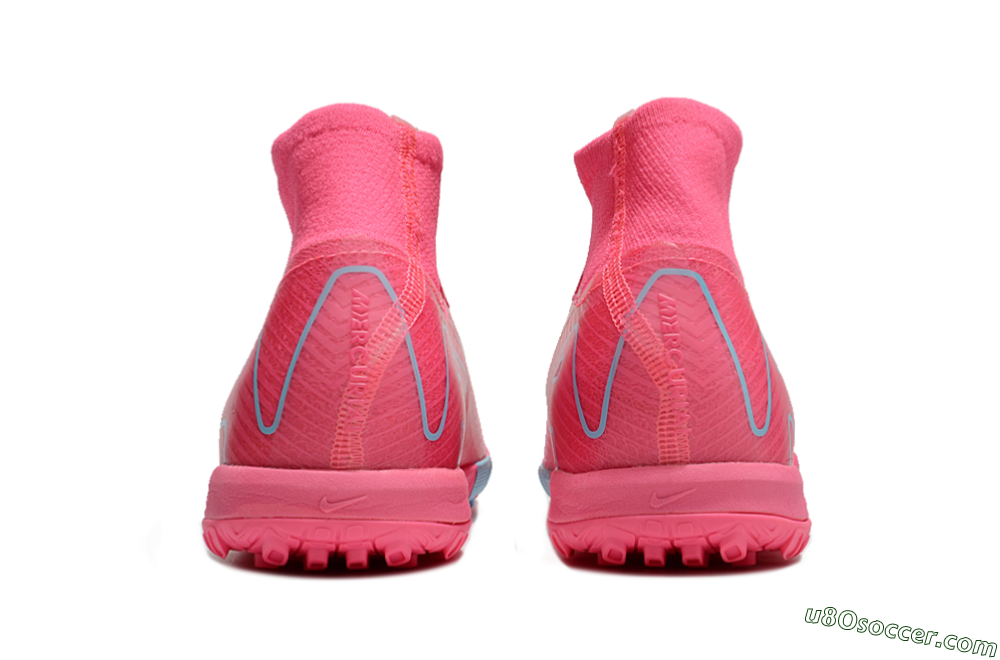 Nike Air Zoom Mercurial Superfly 10 Elite TF Artificial Turf Soccer Shoes - Pink/Red/Jade 4