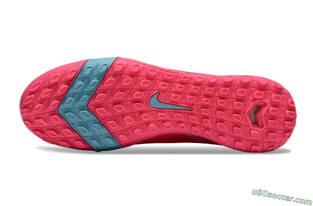 Nike Air Zoom Mercurial Superfly 10 Elite TF Artificial Turf Soccer Shoes - Pink/Red/Jade 5