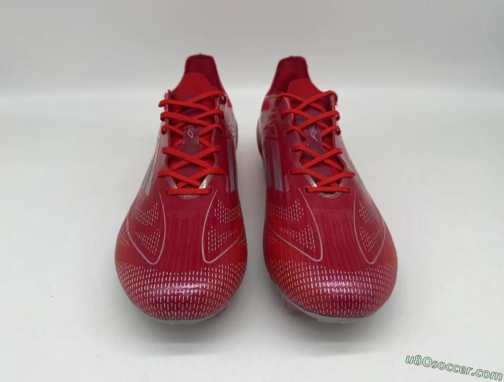 Adidas F50 Elite FG Firm Ground Soccer Cleats - Red/Silver/White