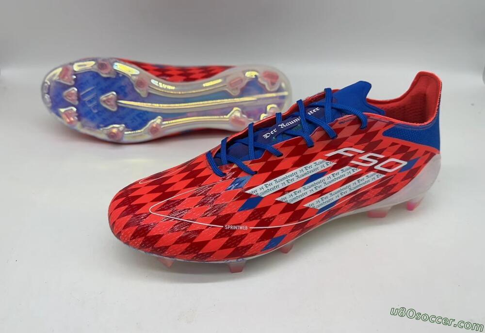 Adidas F50 Elite FG Firm Ground Soccer Cleats - Red/White/Blue