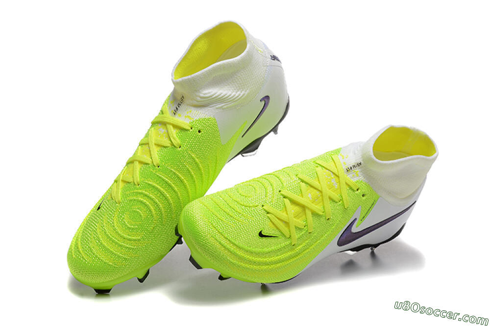 Nike Phantom Luna Elite FG Firm Ground Soccer Cleats - Yellow/Blue/White 6