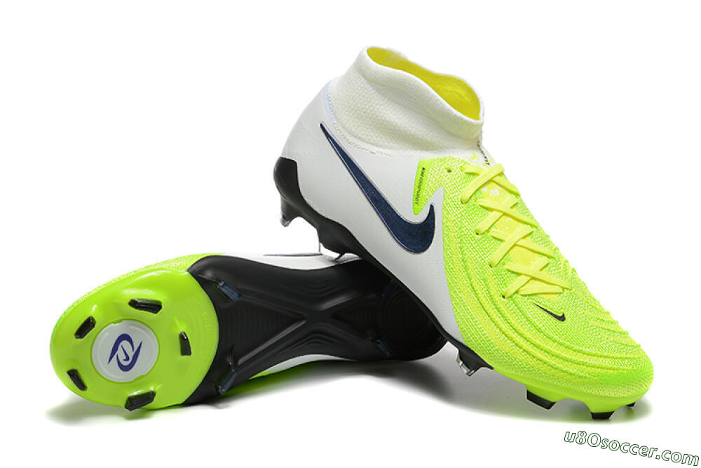 Nike Phantom Luna Elite FG Firm Ground Soccer Cleats - Yellow/Blue/White 4