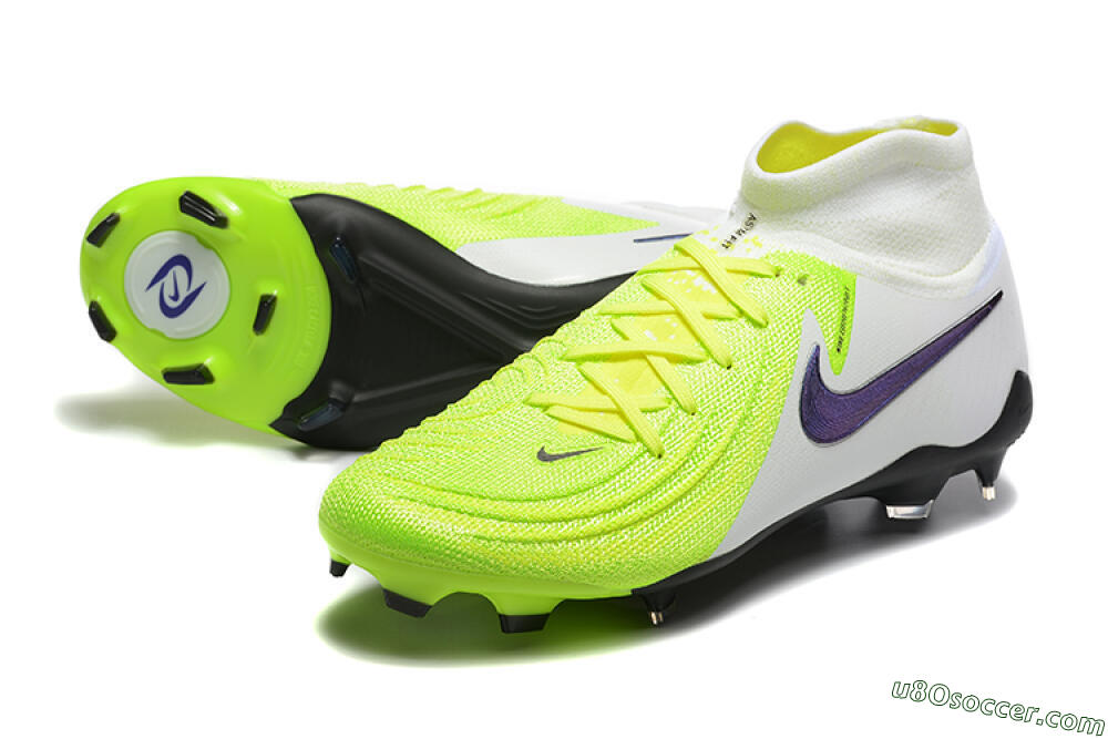 Nike Phantom Luna Elite FG Firm Ground Soccer Cleats - Yellow/Blue/White 3