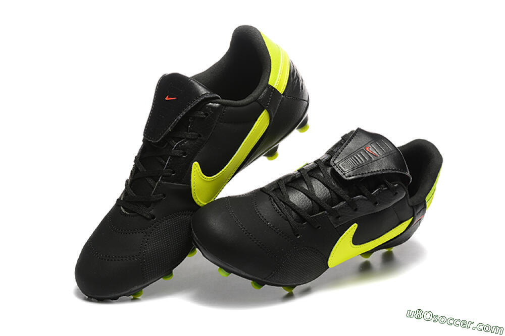 Nike The Premier 3 FG Firm Ground Soccer Cleats - Black/Yellow/Red 6