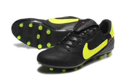 Nike The Premier 3 FG Firm Ground Soccer Cleats - Black/Yellow/Red