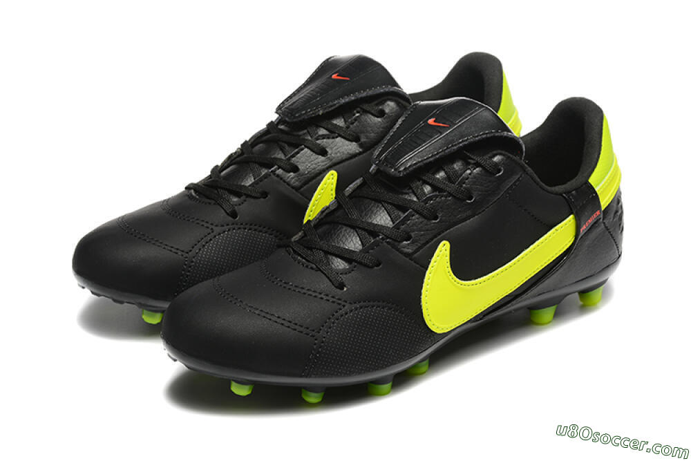 Nike The Premier 3 FG Firm Ground Soccer Cleats - Black/Yellow/Red 5