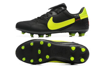 Nike The Premier 3 FG Firm Ground Soccer Cleats - Black/Yellow/Red