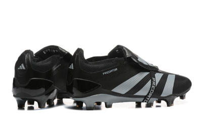 Adidas Predator Elite Foldover Tongue FG Firm Ground Soccer Cleats - Black/Silver/White