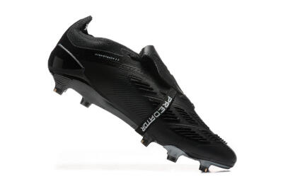 Adidas Predator Elite Foldover Tongue FG Firm Ground Soccer Cleats - Black/Silver/White