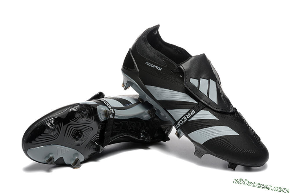 Adidas Predator Elite Foldover Tongue FG Firm Ground Soccer Cleats - Black/Silver/White 4