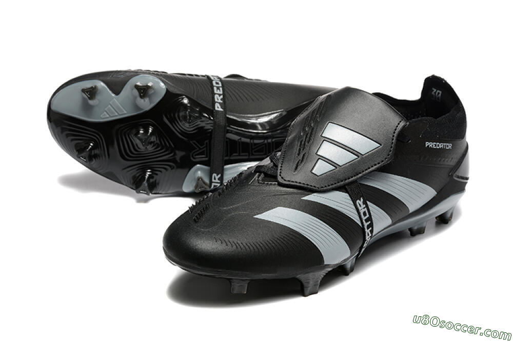 Adidas Predator Elite Foldover Tongue FG Firm Ground Soccer Cleats - Black/Silver/White 3