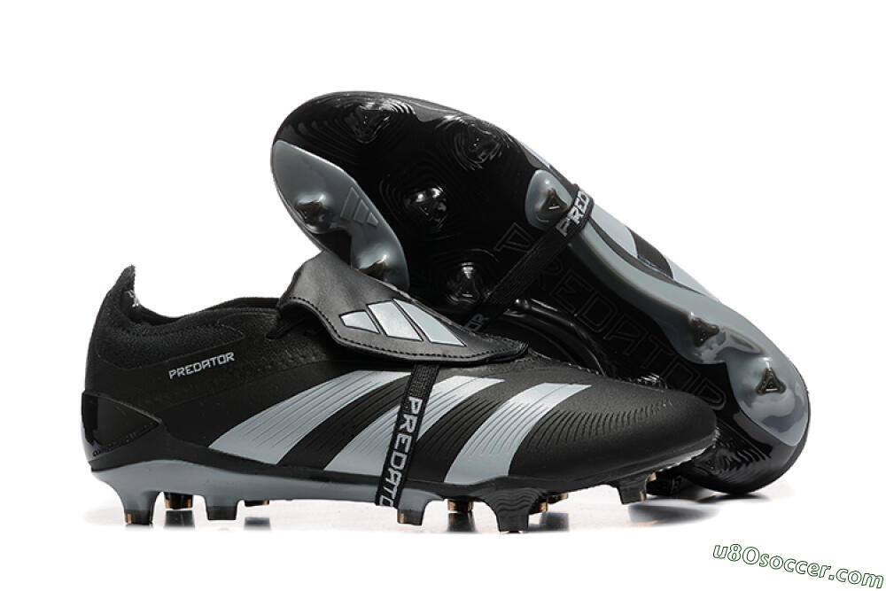 Adidas Predator Elite Foldover Tongue FG Firm Ground Soccer Cleats - Black/Silver/White 1