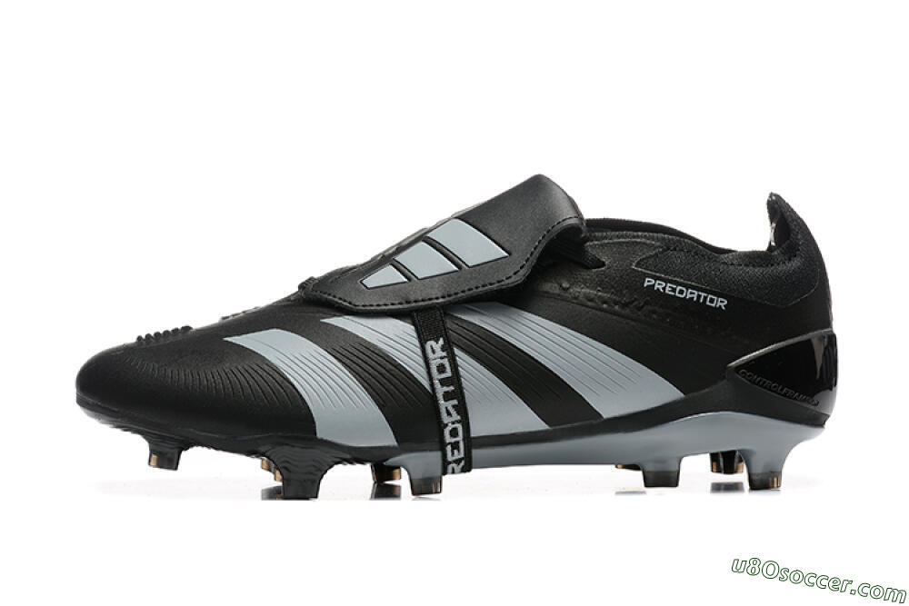 Adidas Predator Elite Foldover Tongue FG Firm Ground Soccer Cleats - Black/Silver/White 2