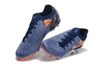 Nike Phantom Luna Elite FG Firm Ground Soccer Cleats - Blue/Orange/Silver