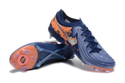 Nike Phantom Luna Elite FG Firm Ground Soccer Cleats - Blue/Orange/Silver