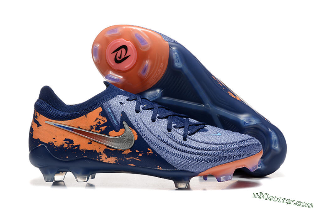 Nike Phantom Luna Elite FG Firm Ground Soccer Cleats - Blue/Orange/Silver 1