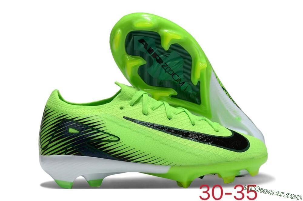 Kids Nike Air Zoom Mercurial Vapor 16 Elite FG Firm Ground Soccer Cleats - Yellow/Black/White 1