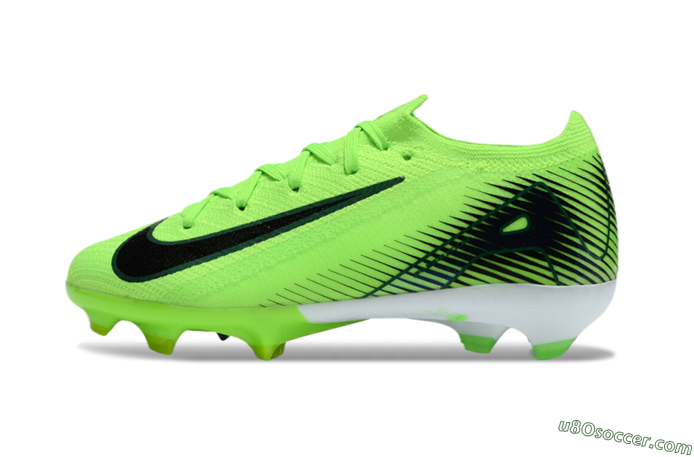 Kids Nike Air Zoom Mercurial Vapor 16 Elite FG Firm Ground Soccer Cleats - Yellow/Black/White 2