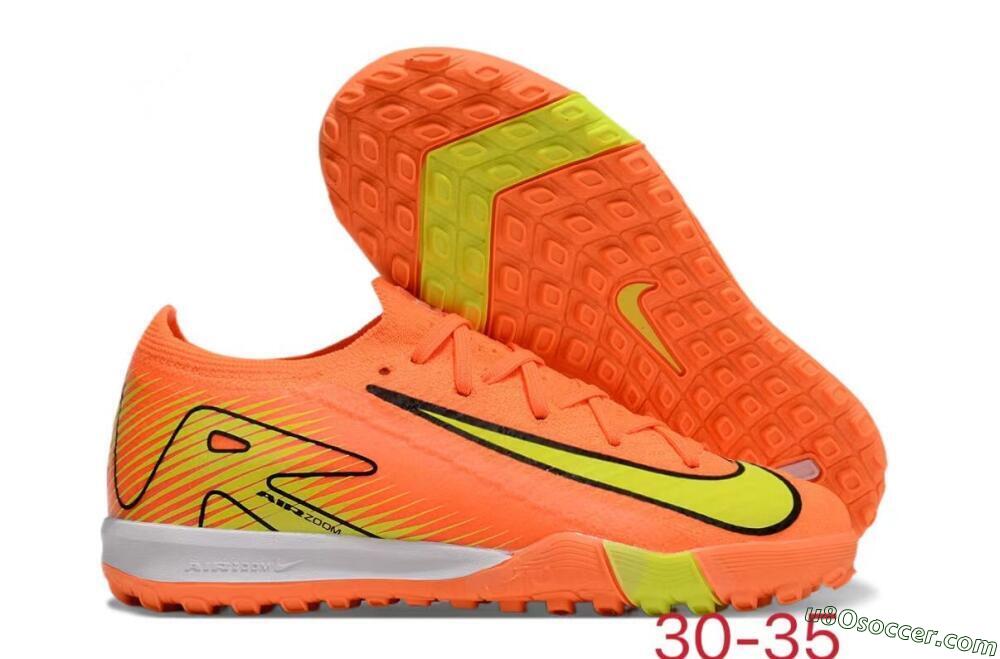 Kids Nike Air Zoom Mercurial Vapor 16 Elite TF Artificial Turf Soccer Shoes - Orange/Yellow/Black/White 1