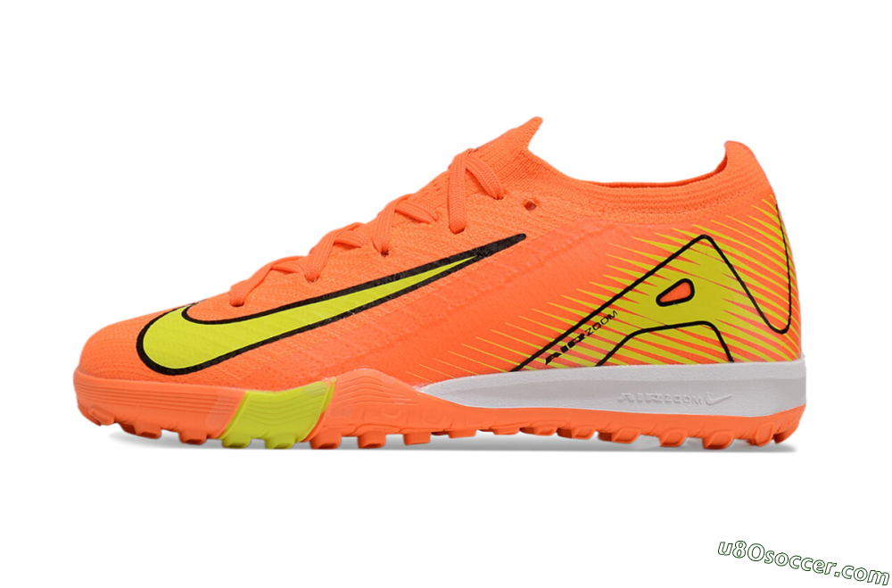 Kids Nike Air Zoom Mercurial Vapor 16 Elite TF Artificial Turf Soccer Shoes - Orange/Yellow/Black/White 2