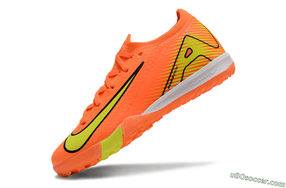 Kids Nike Air Zoom Mercurial Vapor 16 Elite TF Artificial Turf Soccer Shoes - Orange/Yellow/Black/White 5