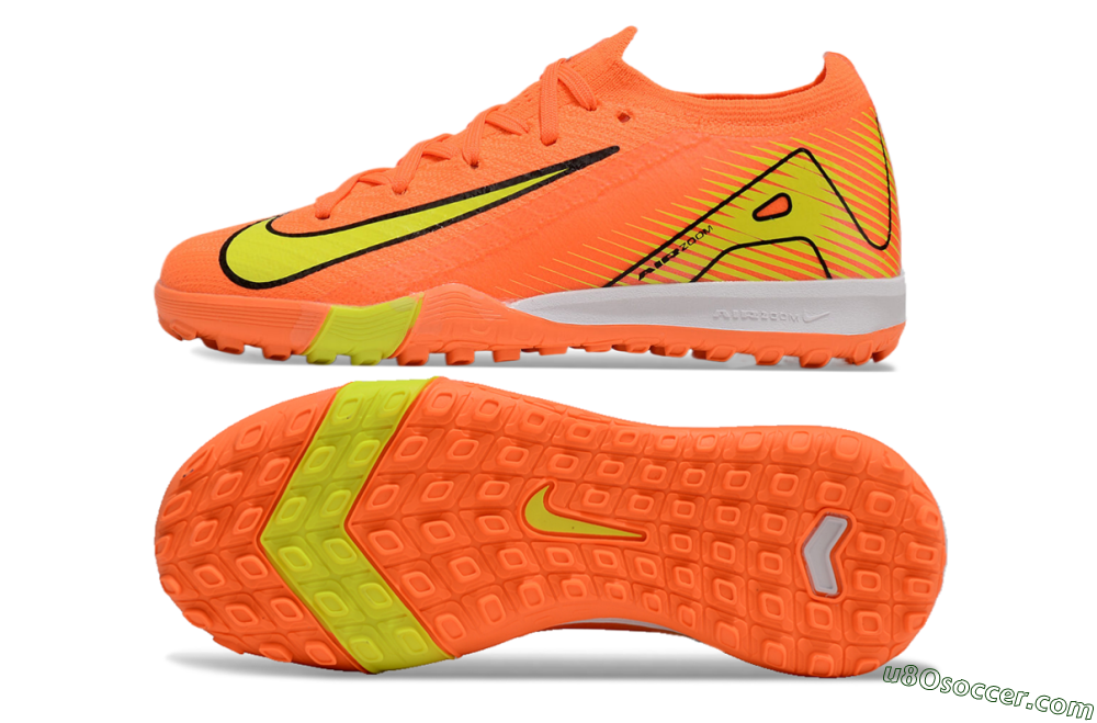 Kids Nike Air Zoom Mercurial Vapor 16 Elite TF Artificial Turf Soccer Shoes - Orange/Yellow/Black/White 0