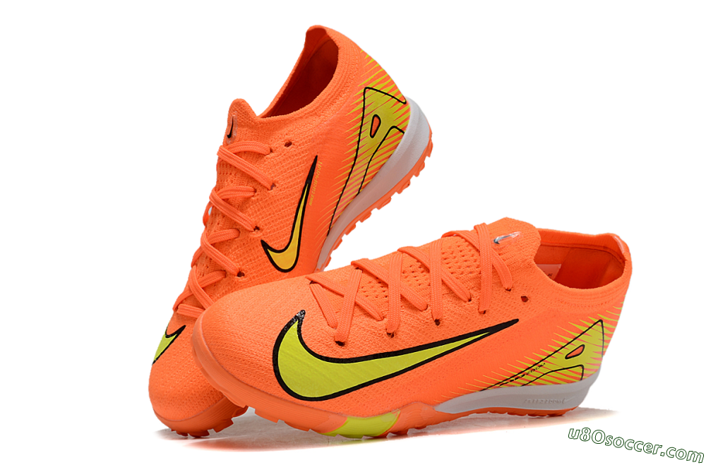 Kids Nike Air Zoom Mercurial Vapor 16 Elite TF Artificial Turf Soccer Shoes - Orange/Yellow/Black/White 3