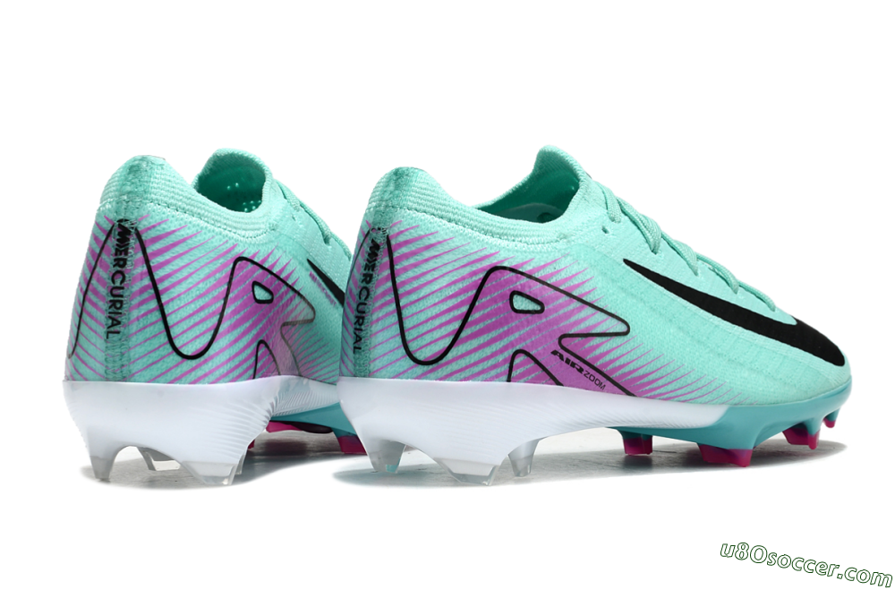 Kids Nike Air Zoom Mercurial Vapor 16 Elite FG Firm Ground Soccer Cleats - Jade/Purple/Black/White 7