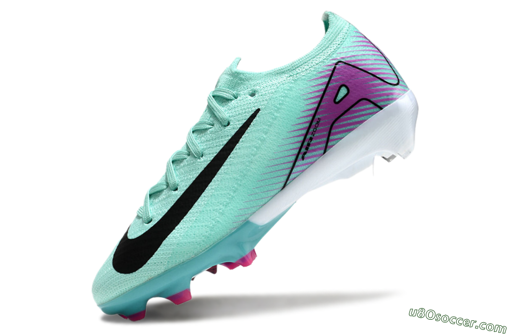 Kids Nike Air Zoom Mercurial Vapor 16 Elite FG Firm Ground Soccer Cleats - Jade/Purple/Black/White 5