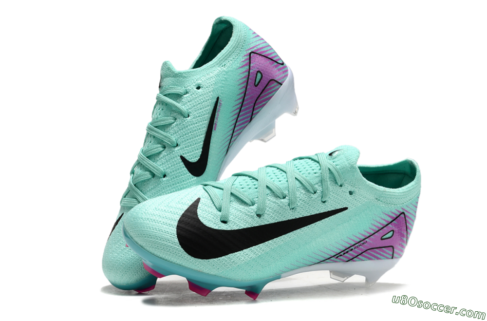 Kids Nike Air Zoom Mercurial Vapor 16 Elite FG Firm Ground Soccer Cleats - Jade/Purple/Black/White 3