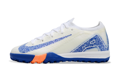 Kids Nike Air Zoom Mercurial Vapor 16 Elite TF Artificial Turf Soccer Shoes - Beige/Blue/White