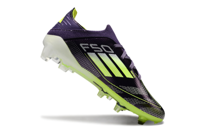 Kids Adidas F50 Elite FG Firm Ground Soccer Cleats - Purple/Yellow/White