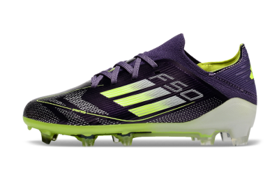 Kids Adidas F50 Elite FG Firm Ground Soccer Cleats - Purple/Yellow/White