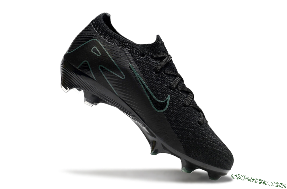 Kids Nike Air Zoom Mercurial Vapor 16 Elite FG Firm Ground Soccer Cleats - Black/Green/Blue 4