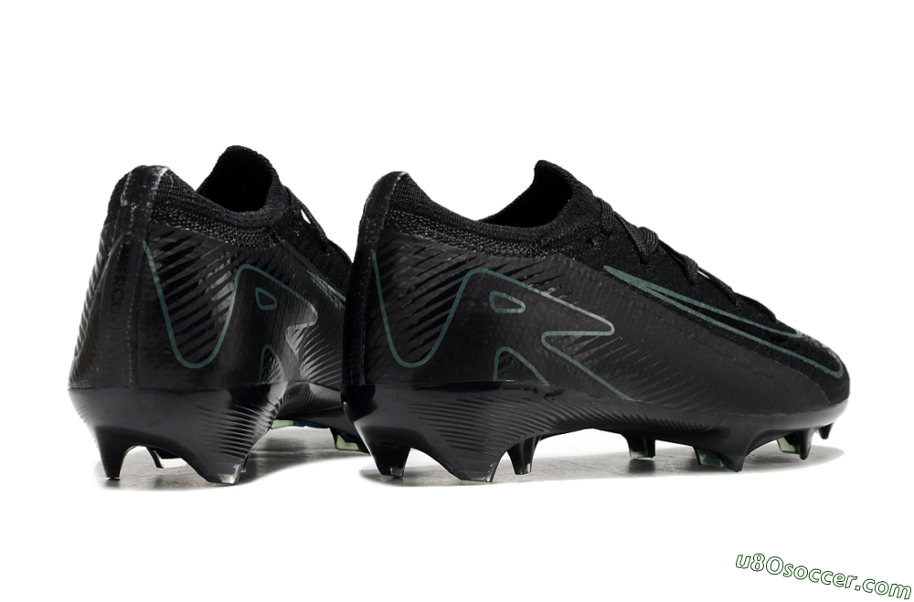 Kids Nike Air Zoom Mercurial Vapor 16 Elite FG Firm Ground Soccer Cleats - Black/Green/Blue 7