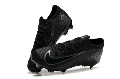 Kids Nike Air Zoom Mercurial Vapor 16 Elite FG Firm Ground Soccer Cleats - Black/Green/Blue