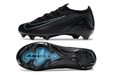 Kids Nike Air Zoom Mercurial Vapor 16 Elite FG Firm Ground Soccer Cleats - Black/Green/Blue