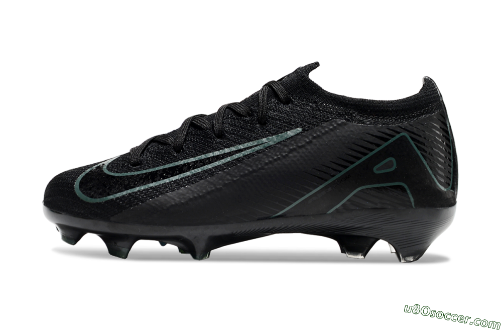 Kids Nike Air Zoom Mercurial Vapor 16 Elite FG Firm Ground Soccer Cleats - Black/Green/Blue 2