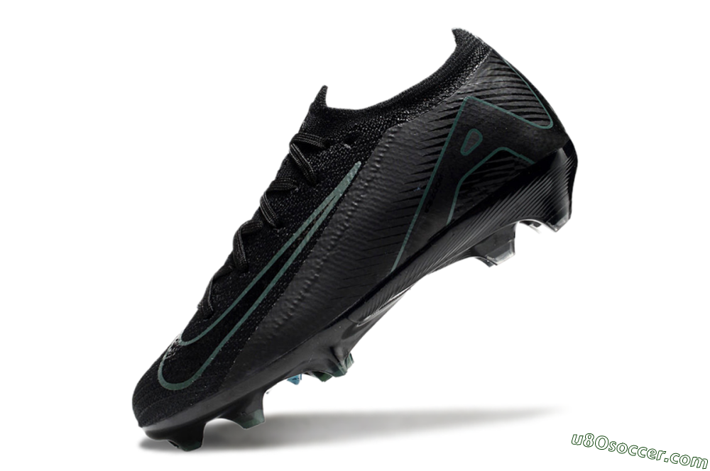 Kids Nike Air Zoom Mercurial Vapor 16 Elite FG Firm Ground Soccer Cleats - Black/Green/Blue 5
