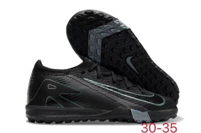 Kids Nike Air Zoom Mercurial Vapor 16 Elite TF Artificial Turf Soccer Shoes - Black/Green/Silver