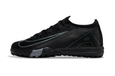 Kids Nike Air Zoom Mercurial Vapor 16 Elite TF Artificial Turf Soccer Shoes - Black/Green/Silver