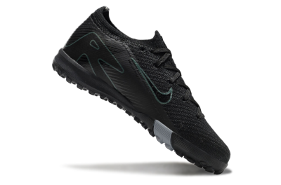 Kids Nike Air Zoom Mercurial Vapor 16 Elite TF Artificial Turf Soccer Shoes - Black/Green/Silver